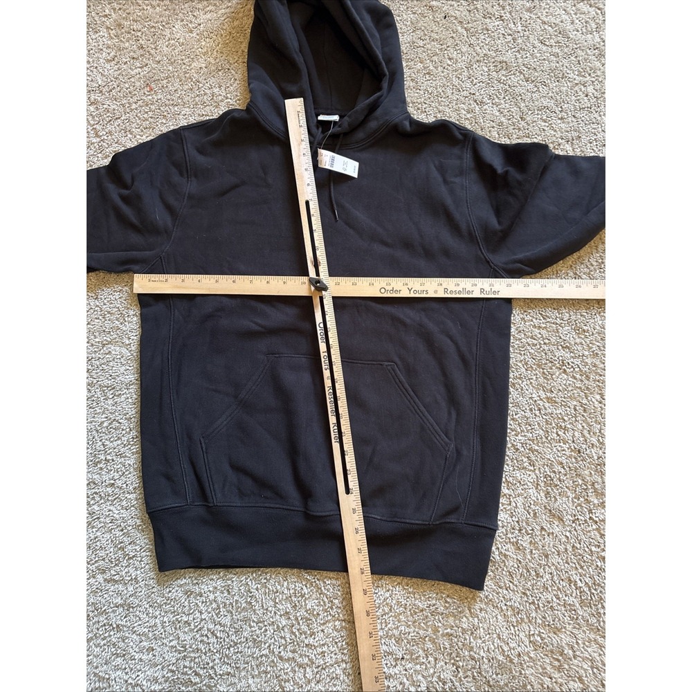 J Crew Sportswear Black Hoodie Men's Medium New With Tag Heavy Construction - Picture 7 of 7